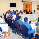 Meeting participants in a meeting room